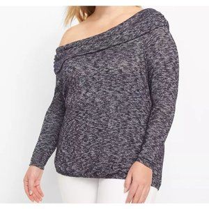 Lane Bryant Long Sleeve Single Shoulder Knit ~ 18/20 NWT